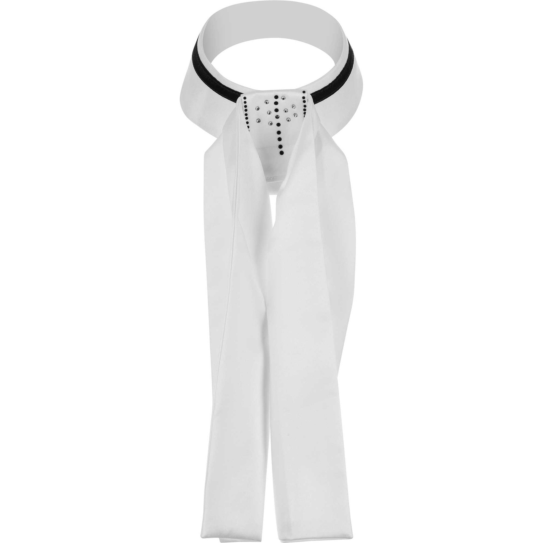 Equinavia Bria Pre-Tied Stock Show Riding Tie, White