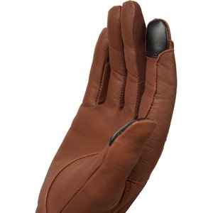 Horze Dakota Western Leather Horse Riding Gloves, Brown, 7