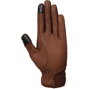 Horze Dakota Western Leather Horse Riding Gloves, Brown, 7