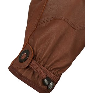 Horze Dakota Western Leather Horse Riding Gloves, Brown, 7