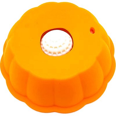 GroovyPets GroovyPets Anti-Slip Stable & Non-Skid Plastic Slow Feeder Dog Bowl, Medium: 0.8-cup, Orange