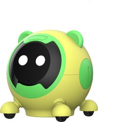 Shele Will AI Interactive Voice-Activated 3-in-1 Moving Laser & Feather Teaser Motion Toy with 10+ Sounds Robot Cat, Yellow/Green slide 1 of 9