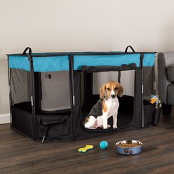 Pet Adobe PETMAKER Mesh Dog Playpen, Blue slide 2 of 8