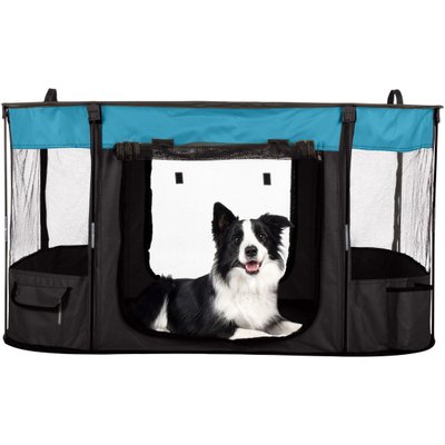Pet Adobe Pet Adobe PETMAKER Mesh Dog Playpen, Blue