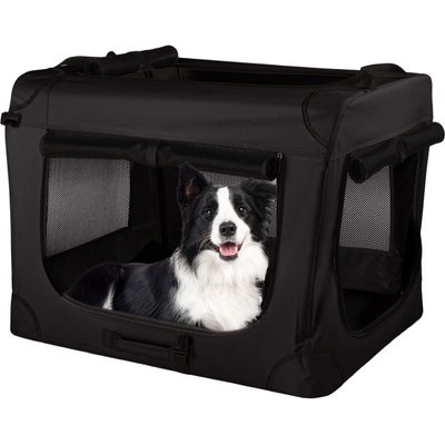 Pet Adobe Pet Adobe Collapsible Soft-Sided Dog Crate, Black