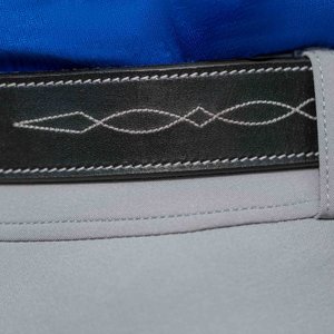 Equinavia Filippa Fancy Stitch Bit Horse Riding Belt, Black, Medium