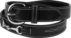 Equinavia Filippa Fancy Stitch Bit Horse Riding Belt, Black, Medium