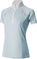 Equinavia Ingrid Women's Short Sleeved Horse Show Riding Shirt, Sweet Blue, Small slide 2 of 6