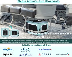 Pecute Larger Expandable Dog & Cat Carrier, Blue slide 2 of 9