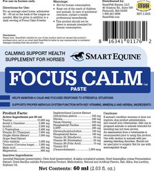 SmartPak Focus Calm Paste Supplement for Horses slide 2 of 2