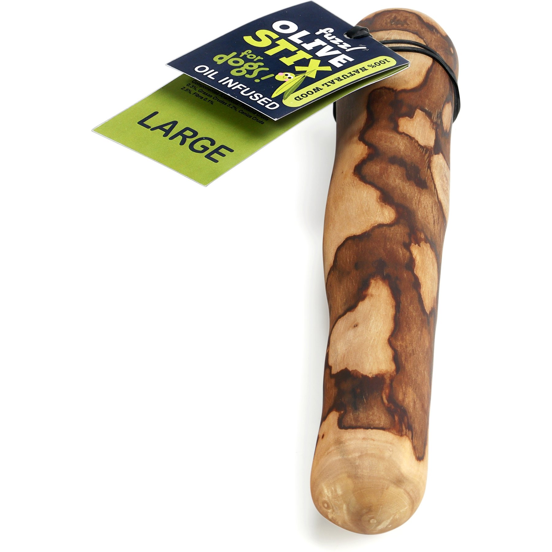 Fuzzl Olive Wood Stix Natural Dog Chew Toy, Large