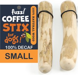 Fuzzl Coffee Stix Wooden Dog Chew Toy, Small, 2 count