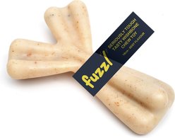 Fuzzl Seriously Tough Tasty Beef Infused Nylon Wishbone Dog Chew Toy, 7-in