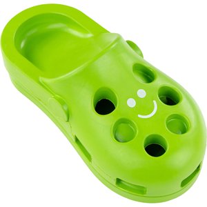Fuzzl Flip Flop Dog Chew Toy, Green