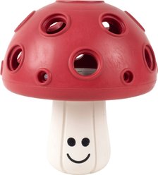 Fuzzl Eco Rubber Magic Shroom Dog Toy Green, Red slide 1 of 4