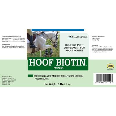 SMARTPAK Hoof Biotin Powder Supplement for Horses, 6-lb - Chewy.com
