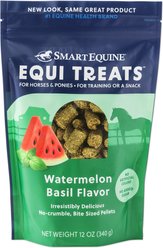 SmartPak Equi Treats Bite Sized Watermelon Basil Pellets Supplement for Horses, 12-oz bag slide 1 of 7