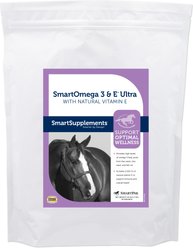 SmartPak SmartOmega 3 & E Ultra Supplement for Horses, 3.8-lb bag