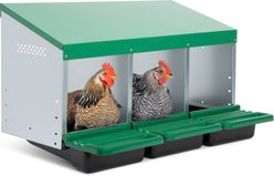 Homestead Essentials 3-Compartment Classic Rollout Chicken Nesting Box