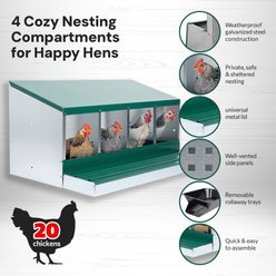 Homestead Essentials 4-Compartment Pro Deluxe Rollout Chicken Nesting Box slide 2 of 9