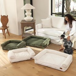 FUKUMARU Waterproof Couch Corduroy Orthopedic Sofa Dog Bed, Green, 36-in slide 2 of 8