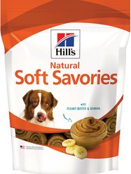 Hill's Natural Soft Savories with Peanut Butter & Banana Dog Treats, 8-oz bag