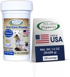 Mad About Organics Oral Care Powder Supplement for Dogs & Cats, 1.4-oz jar slide 1 of 6