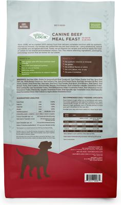 Show full view: Nature's Logic 100% Natural Canine Beef Meal Feast All Life Stages Dry Dog Food, 25-lb bag slide 6 of 11