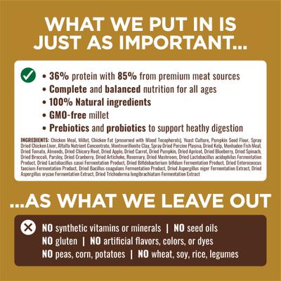 Show full view: Nature's Logic 100% Natural Canine Chicken Meal Feast All Life Stages Dry Dog Food, 25-lb bag slide 5 of 11