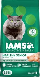 Iams Proactive Health Healthy Senior Chicken Recipe Dry Cat Food, 3.5-lb bag