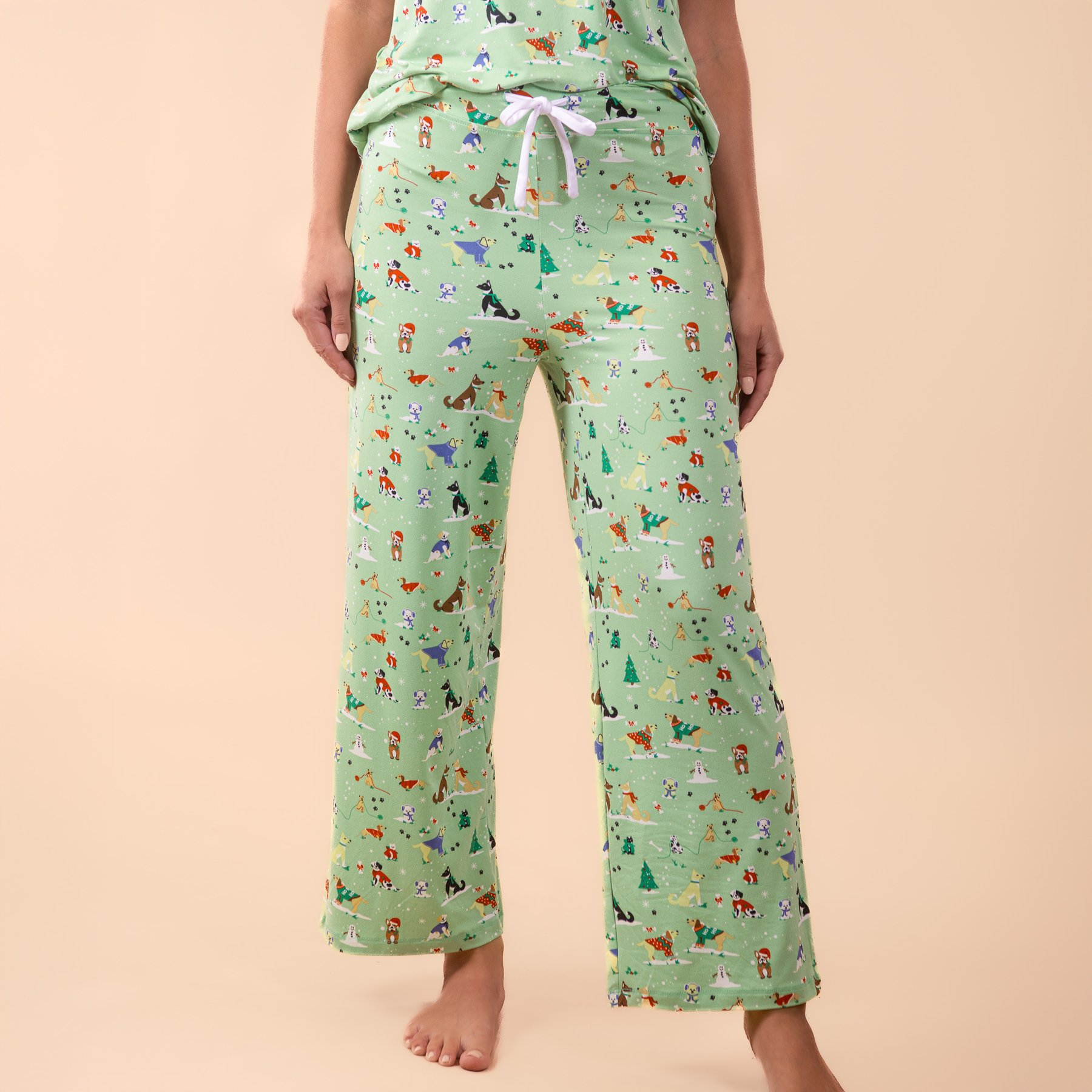 Amanda Blu Santa Paws Pajama Pants, XX-Large