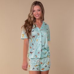 Amanda Blu Bark at the Park Pajama Shorts, Large slide 2 of 3