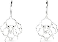 Amanda Blu Wire Poodle Earrings, Silver