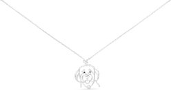 Amanda Blu Wire Doodle Necklace, Silver, 18 to 21-in