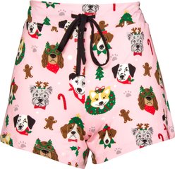 Amanda Blu Santa Pups Pajama Shorts, Small