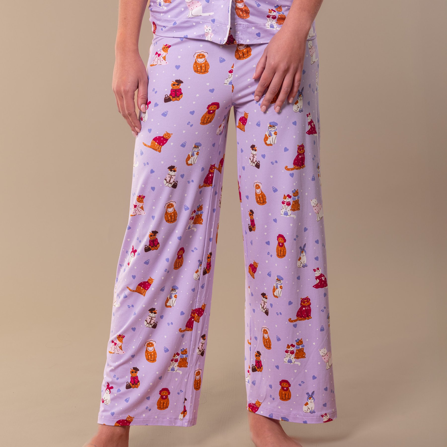 Amanda Blu Cattitude Pajama Pants, Medium