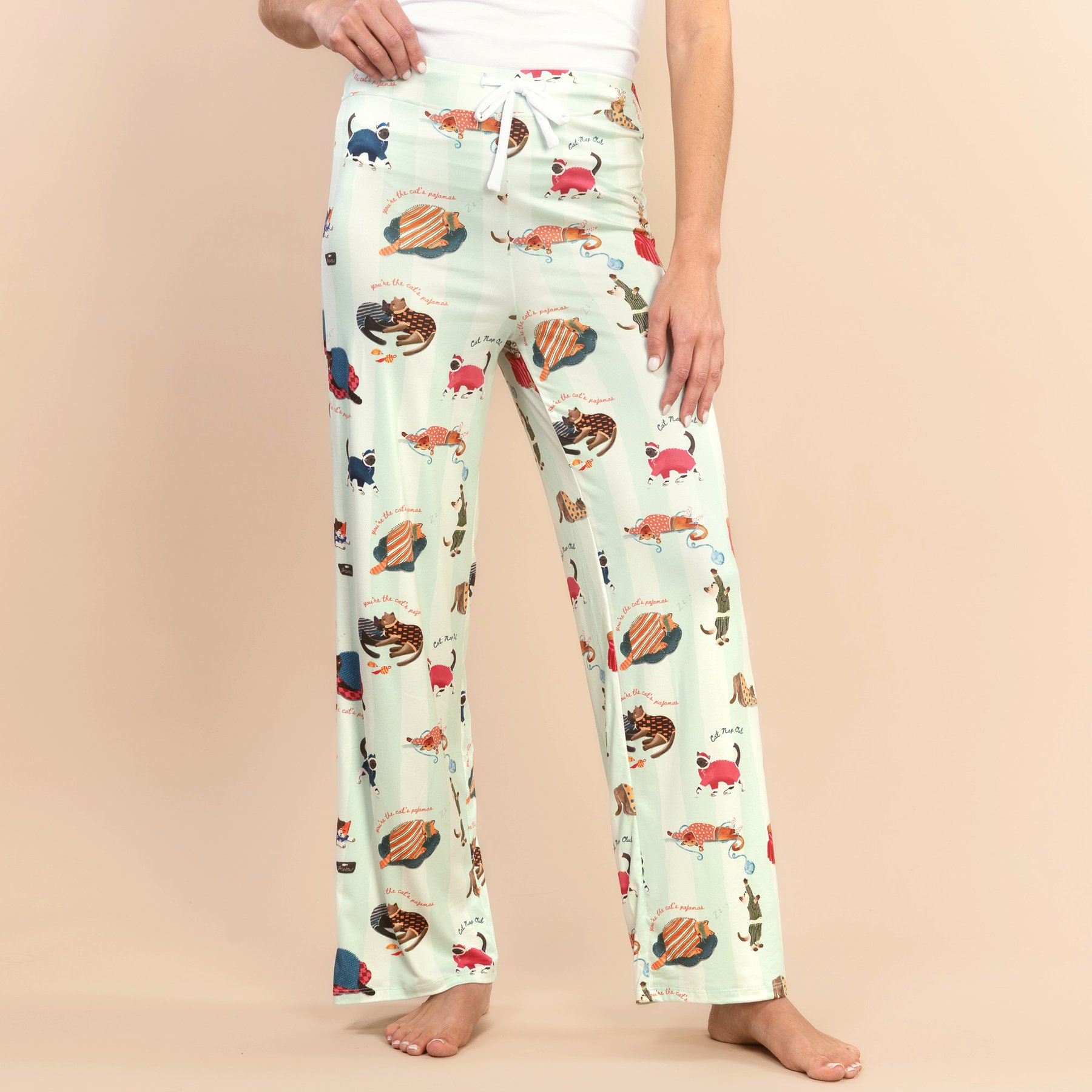 Amanda Blu Cat Nap Pajama Pants, Large