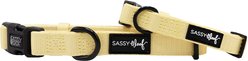 Sassy Woof Adjustable Dog Collar, Daffodil, Medium: 19.7-in neck, 3/4-in wide