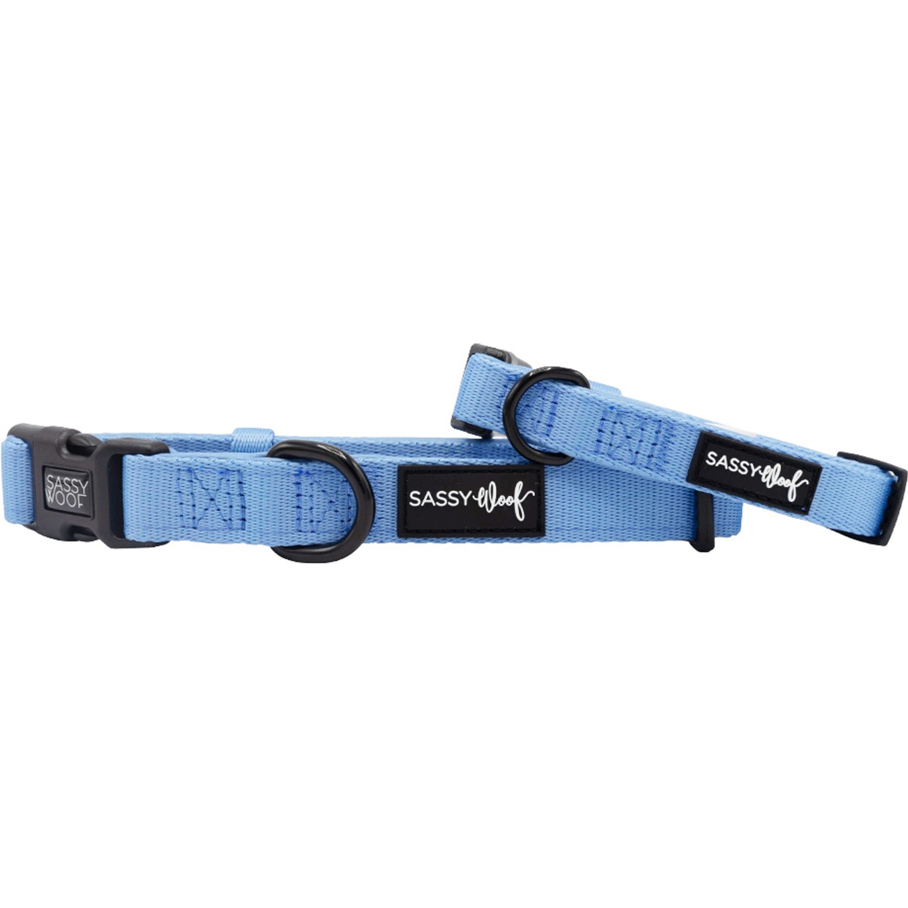 Sassy Woof Adjustable Dog Collar, Hydrangea, Small: 13-in neck, 1/2-in wide