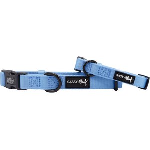 Sassy Woof Adjustable Dog Collar, Hydrangea, Medium: 19.7-in neck, 3/4-in wide