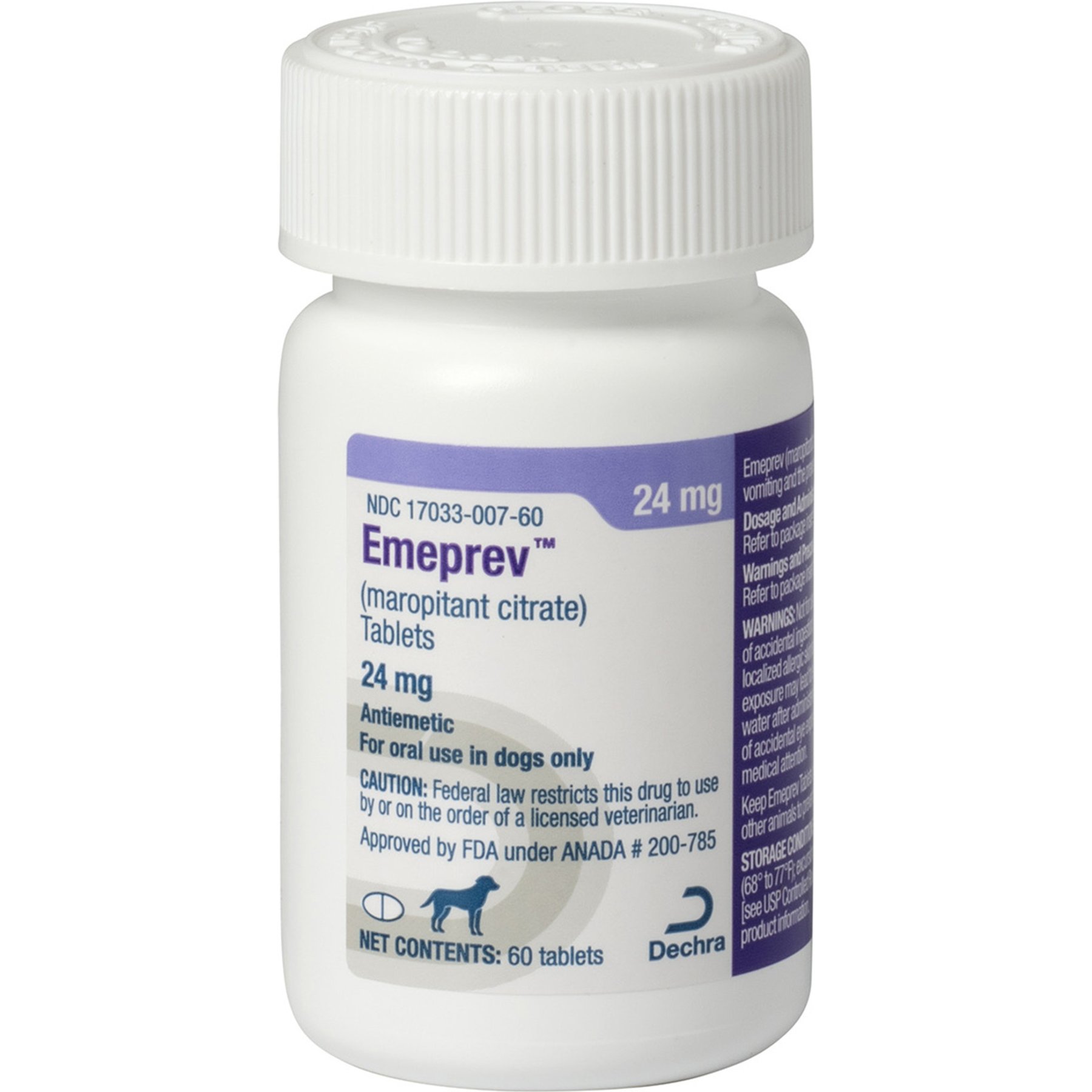 Emeprev (Maropitant Citrate) Tablets for Dogs, 24-mg, 30 Tablets