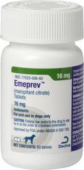 Emeprev (Maropitant Citrate) Tablets for Dogs, 16-mg, 1 Tablet slide 1 of 3