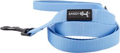 Sassy Woof Padded Standard Dog Leash, Hydrangea, 5-ft long, 4/5-in wide