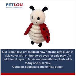 Petlou Bugs Life Ladybug Squeaky Plush Dog Toy, 16-in slide 2 of 4