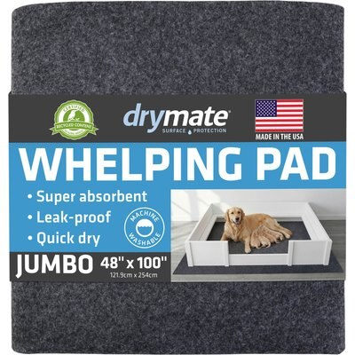 Drymate Drymate Dog & Cat Whelping Box Mat, Washable Puppy Training Pee Pad, X-Large: 48 x 100-in