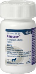 Emeprev (Maropitant Citrate) Tablets for Dogs, 60-mg, 1 Tablet slide 1 of 3