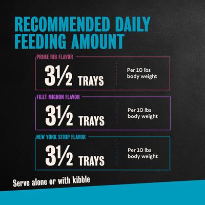 Show full view: Cesar Filets in Gravy Beef Flavors Variety Pack Small Breed Adult Wet Dog Food, 3.5-oz tray, case of 24 slide 8 of 11