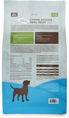 Show full view: Nature's Logic 100% Natural Canine Sardine Meal Feast All Life Stages Dry Dog Food, 25-lb bag slide 6 of 11