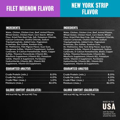 Show full view: Cesar Filets in Gravy Beef Variety Pack Small Breed Adult Wet Dog Food Trays, 3.5-oz, case of 12 slide 7 of 11