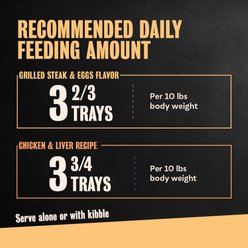 Cesar Classic Loaf in Sauce Breakfast & Dinner Mealtime Variety Pack Grain-Free Small Breed Adult Wet Dog Food Trays, 3.5-oz, case of 12 slide 2 of 9